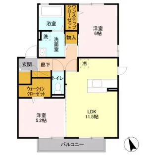 プラウドパークス C【2階】の間取り