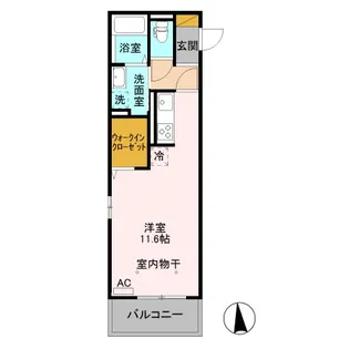 カスタリア B【2階】の間取り