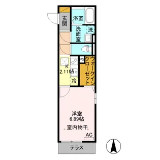 エクシブ【1階】の間取り