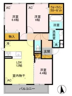 VILLA PATIO【2階】の間取り