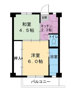 ビレッジハウス成島1号棟【1階】の間取り