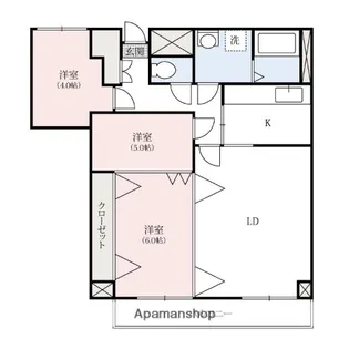 ロアール浜町【10階】の間取り