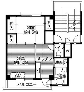 ビレッジハウス大泉2号棟【2階】の間取り