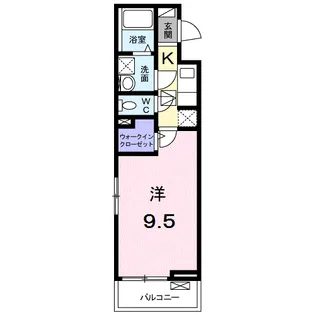ブッシュ クローバー Ⅶ【1階】の間取り