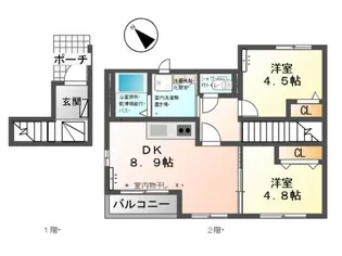 ユーパーク和(なごみ)【00202号室】の間取り