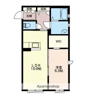 ドリーミオA【103号室】の間取り