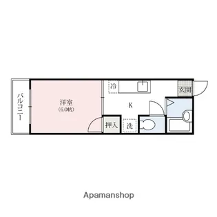 サンパレス宝町F【202号室】の間取り
