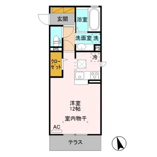 カトリエーム A【2階】の間取り