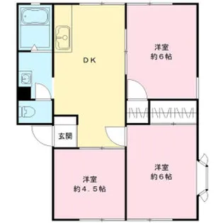 ホリゾンタルシティC【1階】の間取り