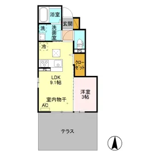 ブラン【1階】の間取り