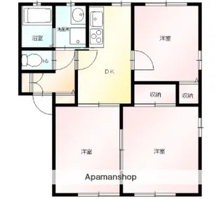 ロワール久保田B【2階】の間取り