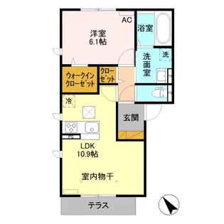 マノア【1階】の間取り