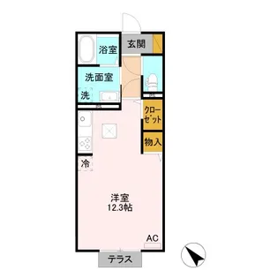 カスタリアⅥ【1階】の間取り