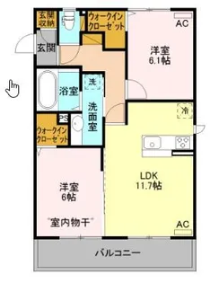 アントス A【2階】の間取り