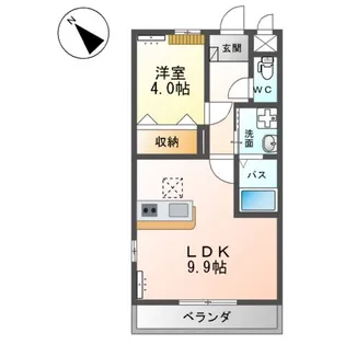 グランディールⅢ【1階】の間取り