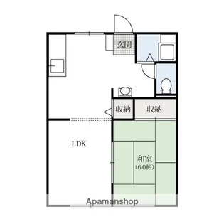メゾンフルール【102号室】の間取り