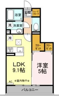 プリムラ【1階】の間取り