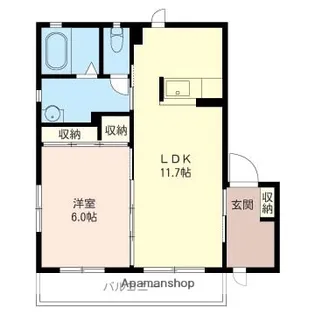 ヴィラブリッツB【2階】の間取り