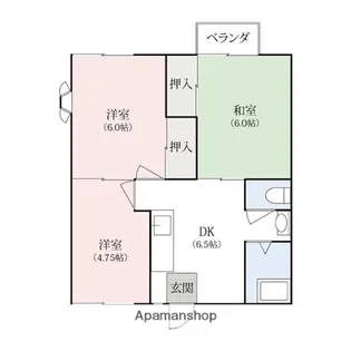 メゾンソレイユ【202号室】の間取り