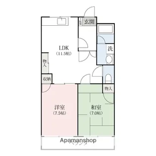 サンヒルズ太田北【1階】の間取り