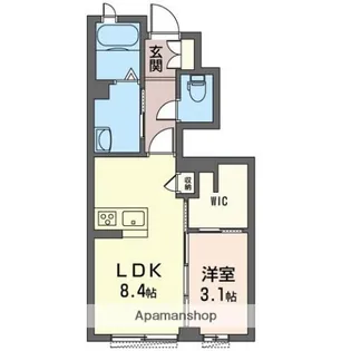フォレストヴィラ【1階】の間取り