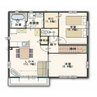 ヴィラレーブ D【2階】の間取り