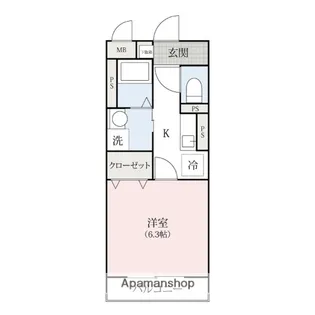 PETITE MAISON【103号室】の間取り