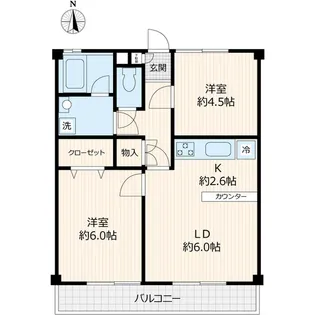 ホライズンコート【202号室】の間取り