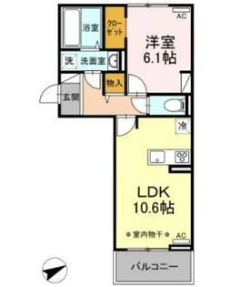 ROSE COURT(ローズコート)【2階】の間取り
