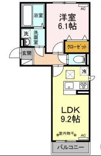 ボヌール A【1階】の間取り