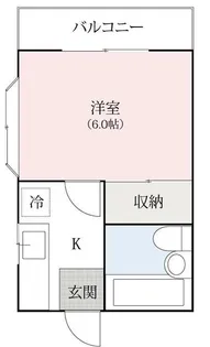 グリーンコーポ【201号室】の間取り