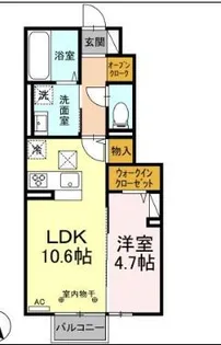 グリシーナ【1階】の間取り