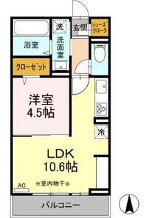 シャトーリブレ【3階】の間取り