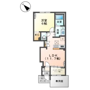 グランコート 寄木戸【1階】の間取り