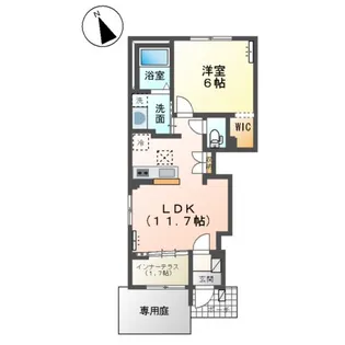 グランコート 寄木戸【101号室】の間取り