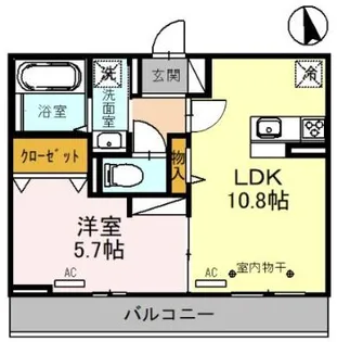 オペラハウス飯塚【3階】の間取り