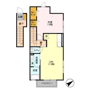 アマレーヌ.T【2階】の間取り