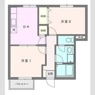 サンパティオ【102号室】の間取り