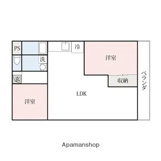群馬県館林市尾曳町【マンション】の間取り