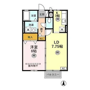 エーデルハイム【2階】の間取り