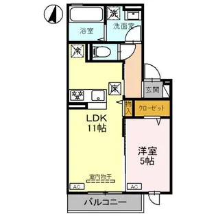 グリシア【1階】の間取り