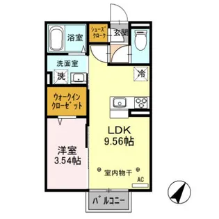 セラヴィ【2階】の間取り