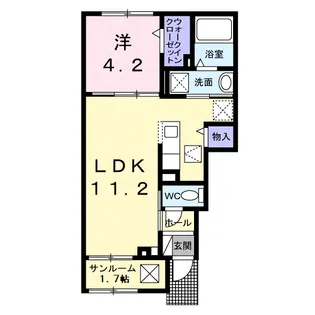 ベル セゾン【1階】の間取り
