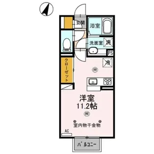 パーシモン【2階】の間取り