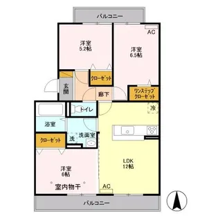 ボナール A【2階】の間取り