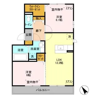 グレイス B【3階】の間取り