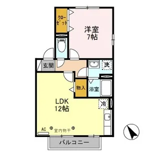 アーバン コート ABCD【2階】の間取り