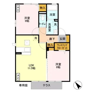 アネシス B【1階】の間取り