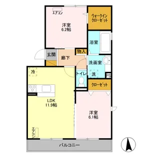 マ・メゾン II【2階】の間取り