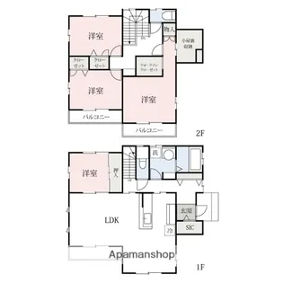 群馬県太田市東別所町【一戸建】の間取り